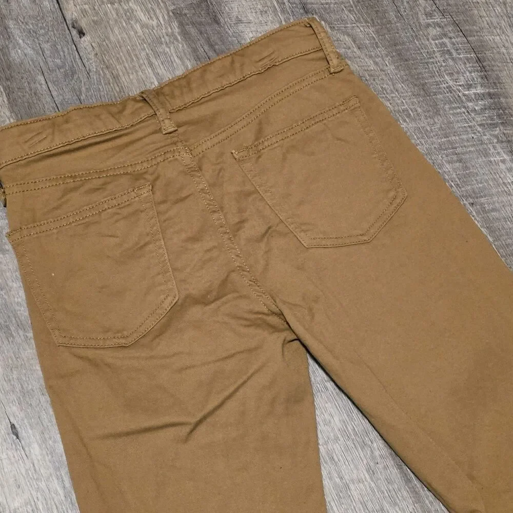 Old Navy Stretch 360 Kids Coyote Brown Khakis Slim Size 12 Casual Pants